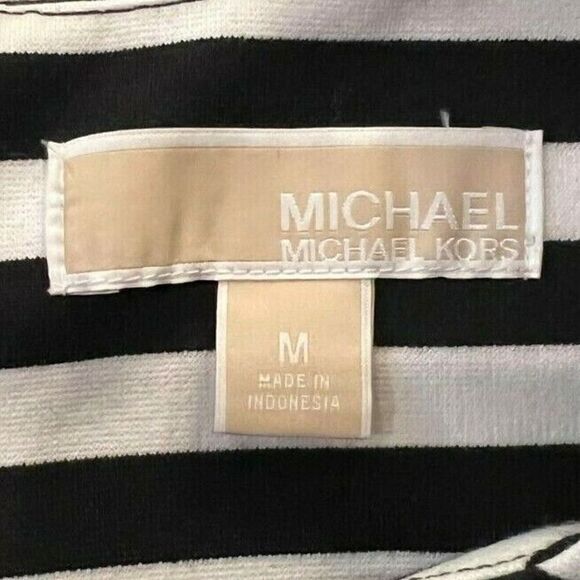 Michael Kors Sleeveless Knit Striped Shirt Size Medium - Picture 3 of 3